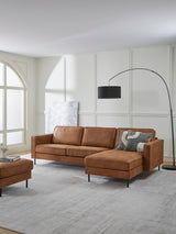 Brooks Köşe Koltuk Taba Kahve