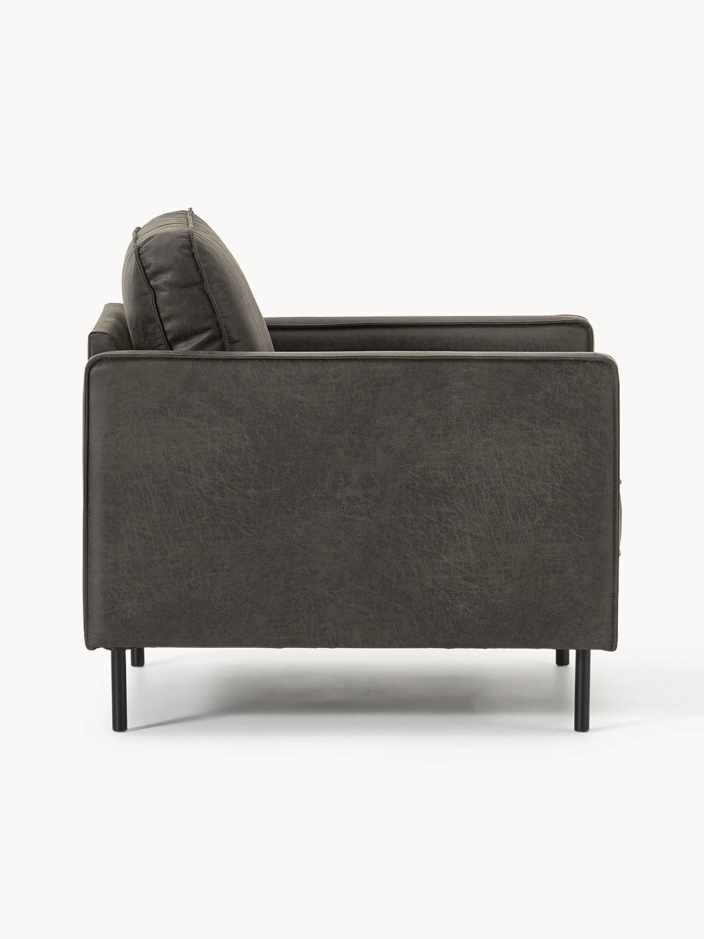 Brooks Tekli Koltuk Gri Kahve