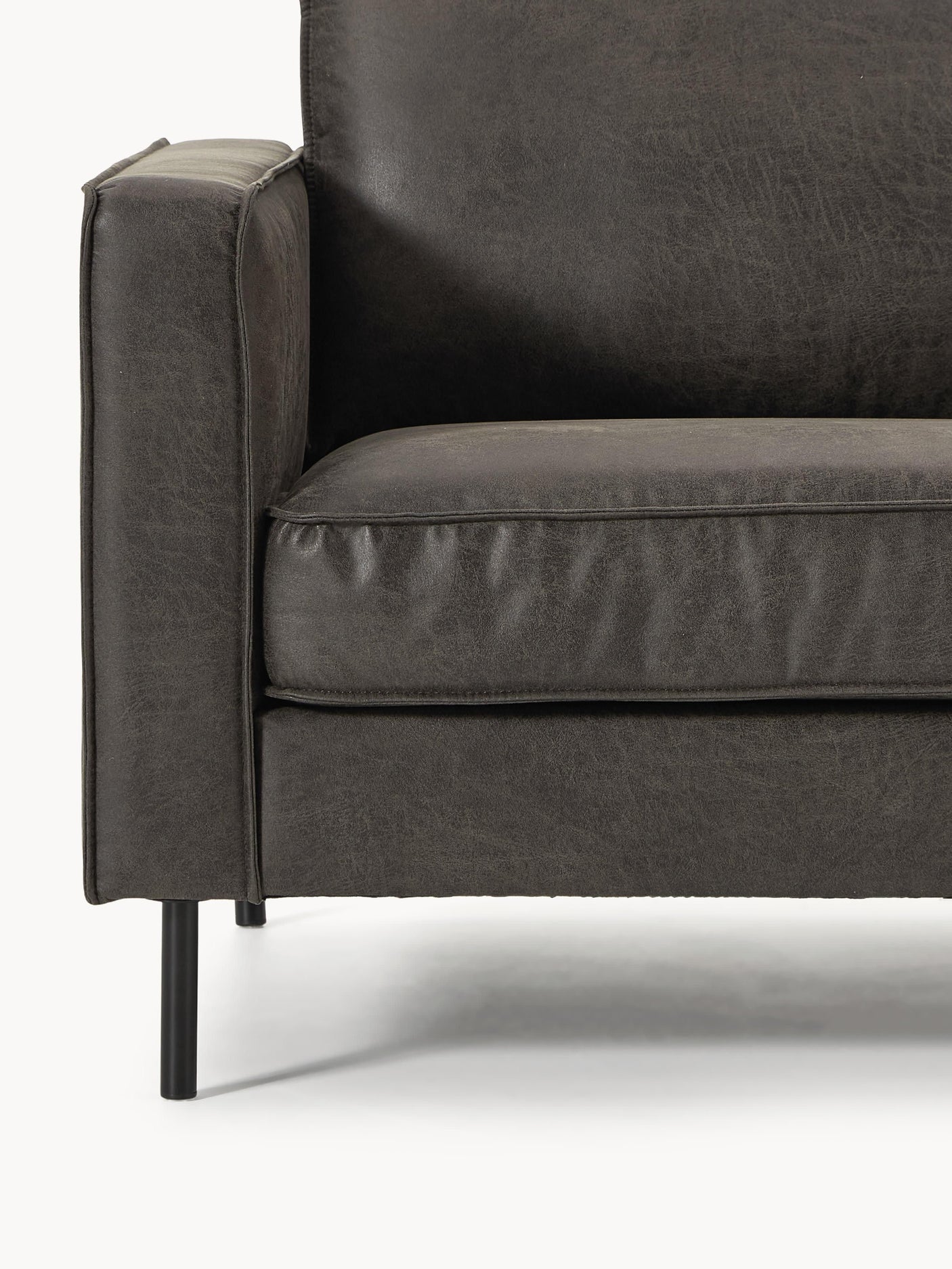 Brooks Tekli Koltuk Gri Kahve