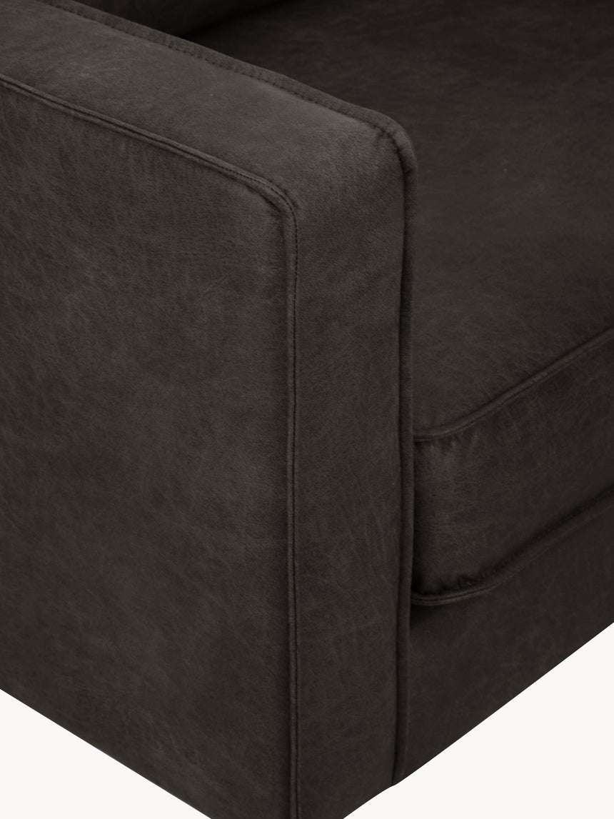 Brooks Tekli Koltuk Gri Kahve