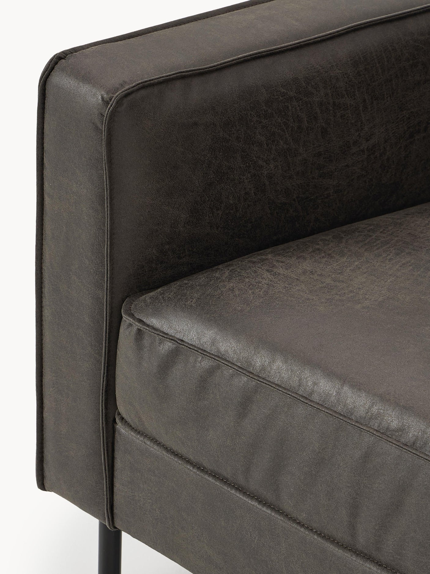 Brooks Tekli Koltuk Gri Kahve