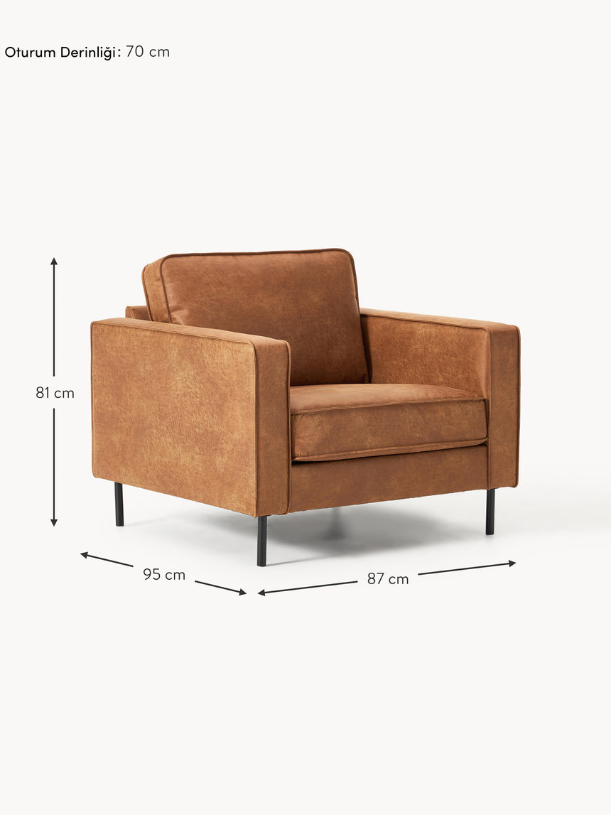 Brooks Tekli Koltuk Taba Kahve