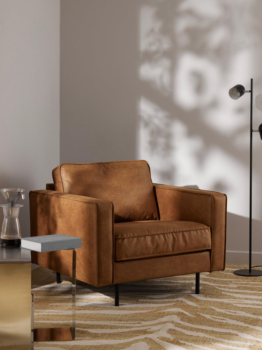 Brooks Tekli Koltuk Taba Kahve