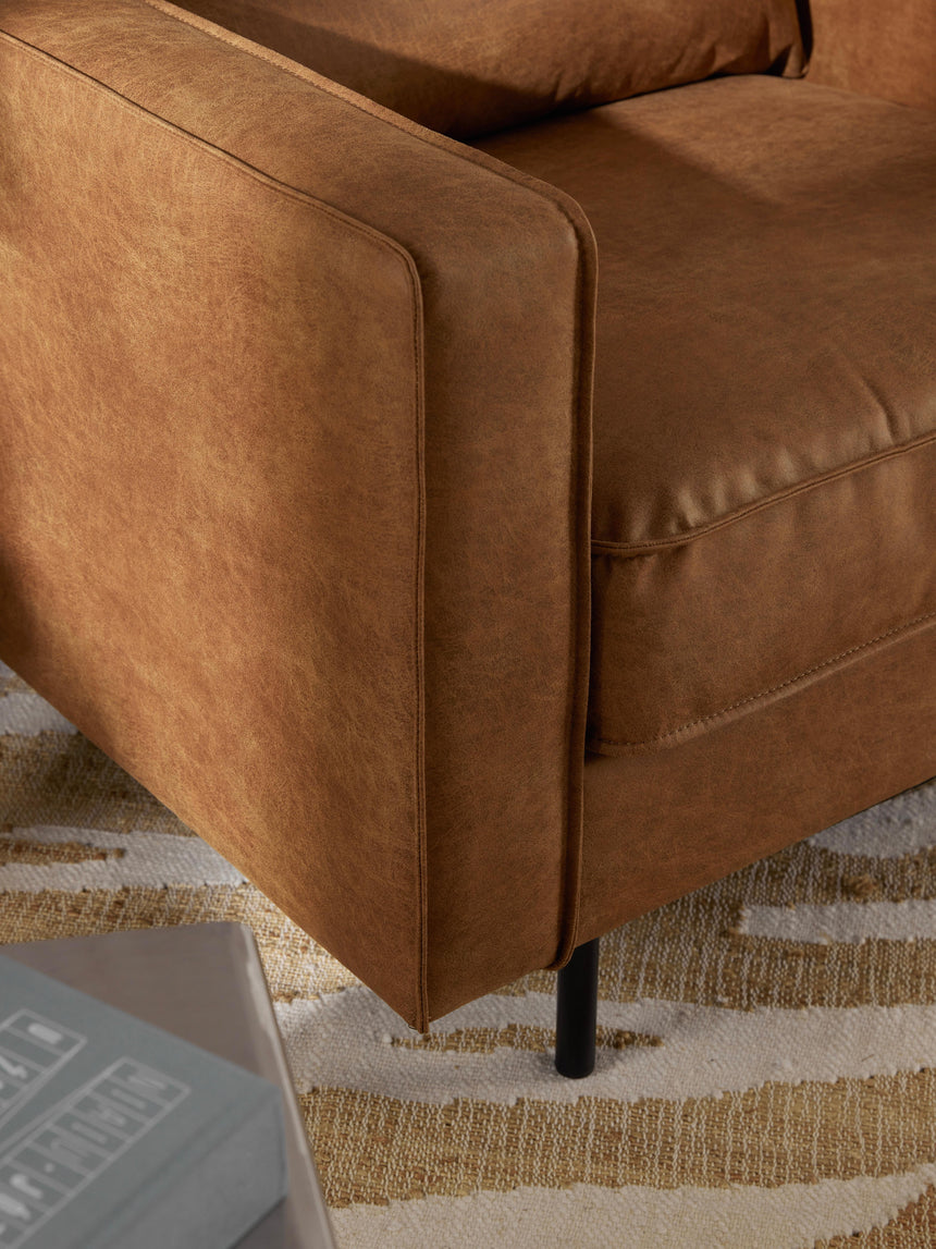 Brooks Tekli Koltuk Taba Kahve