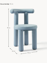 Clio Kumaş Sandalye Açık Mavi