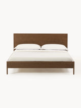 Corner Çift Kişilik Ahşap Karyola Ceviz