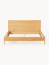 Corner Çift Kişilik Ahşap Karyola Meşe