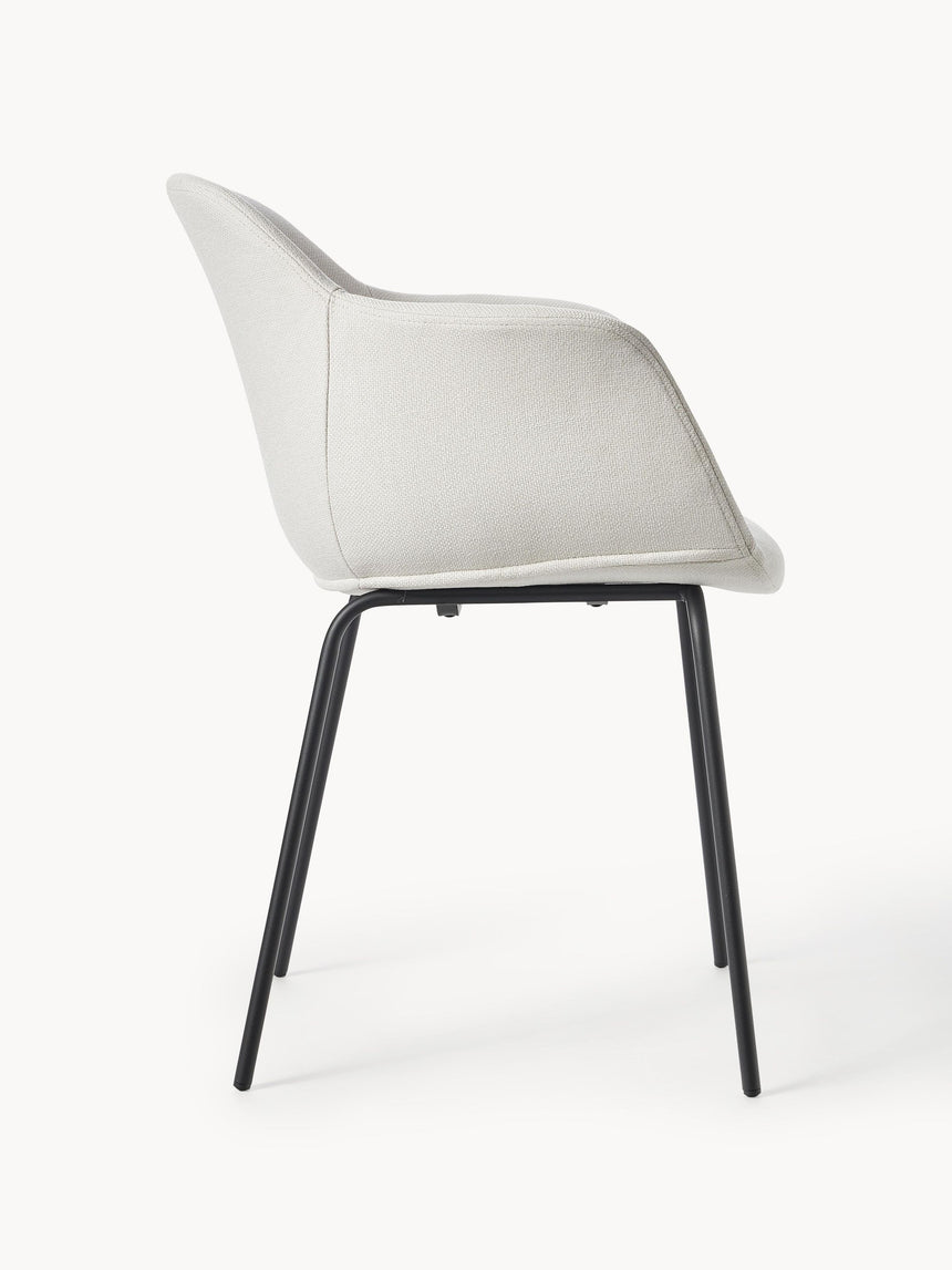 Crea Metal Sandalye Kırık Beyaz