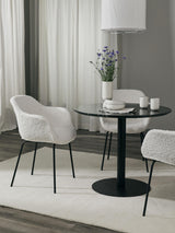 Crea Metal Sandalye Krem Teddy