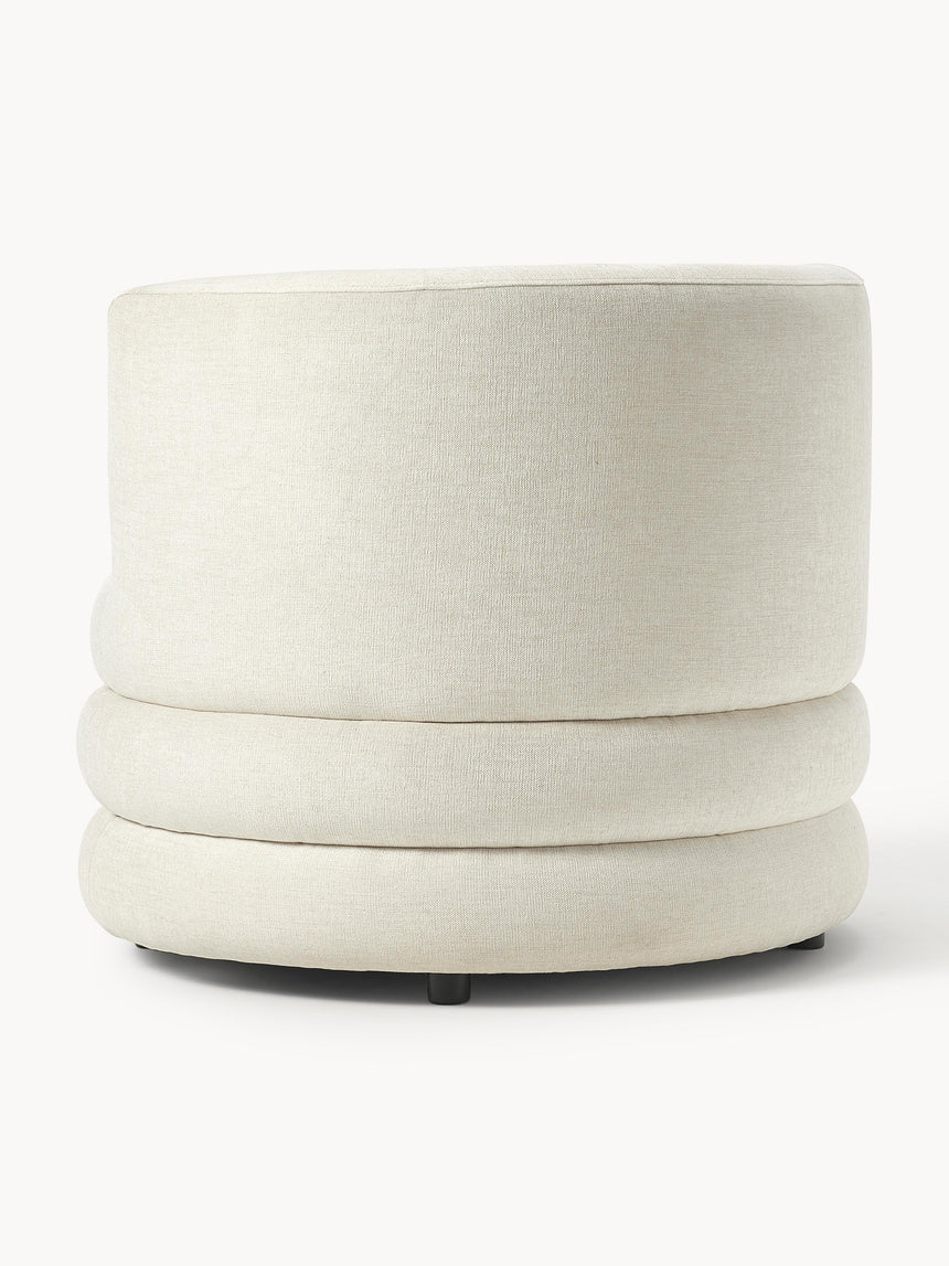 Daisy Puf Tekli Koltuk Kırık Beyaz