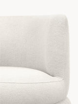 Daisy Puf Tekli Koltuk Kırık Beyaz Bukle