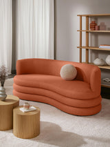 Daisy Puf Üçlü Koltuk Kiremit Bukle