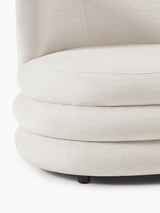 Daisy Puf Üçlü Koltuk Kırık Beyaz