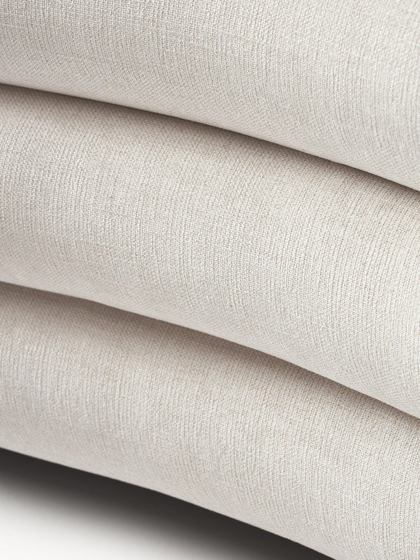 Daisy Puf Üçlü Koltuk Kırık Beyaz