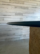 Dama Traverten Mermer Ayaklı Oval Cam Orta Sehpa