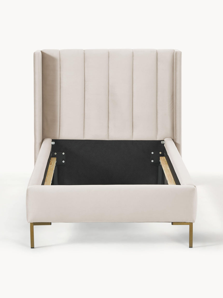 Dart Tek Kişilik Karyola Bej