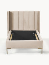 Dart Tek Kişilik Karyola Boz Kahverengi