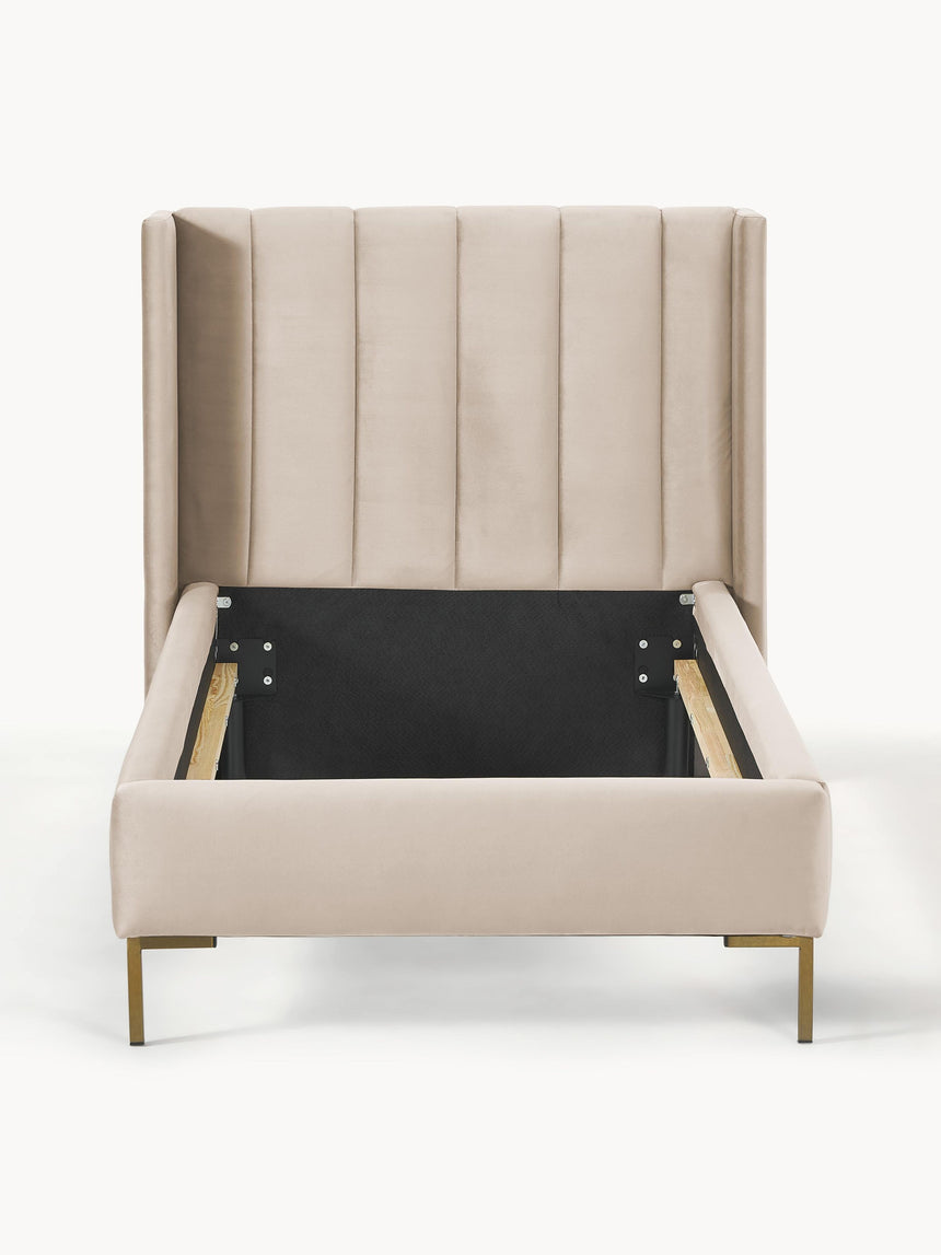 Dart Tek Kişilik Karyola Boz Kahverengi