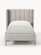 Dart Tek Kişilik Karyola Gri