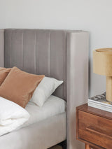 Dart Tek Kişilik Karyola Gri