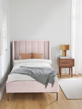 Dart Tek Kişilik Karyola Lale Mor