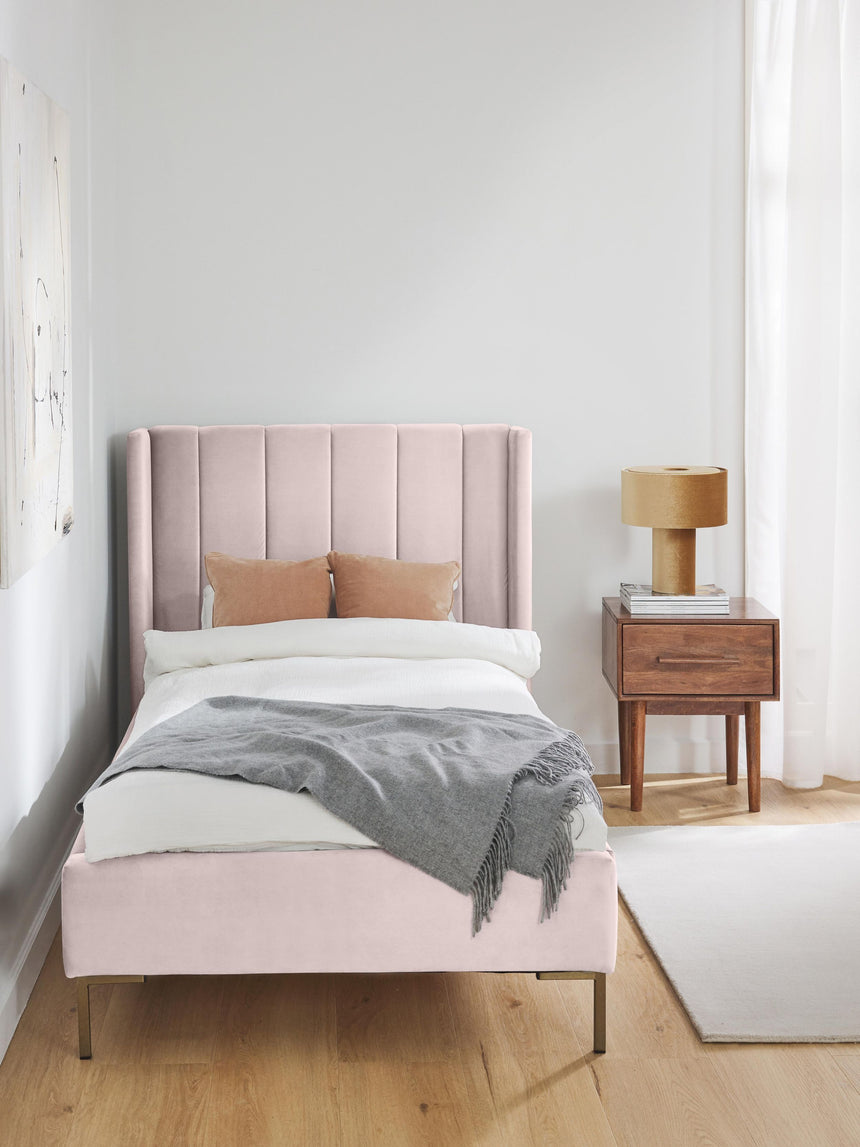 Dart Tek Kişilik Karyola Lale Mor