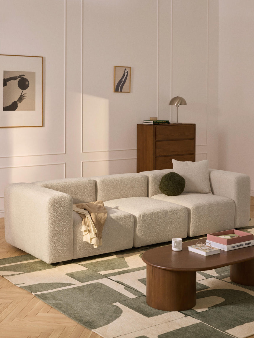 Deko Dörtlü Koltuk Açık Bej Bukle