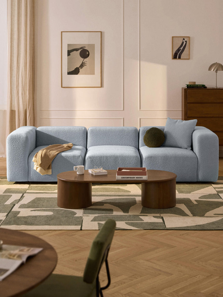 Deko Dörtlü Koltuk Açık Mavi Bukle