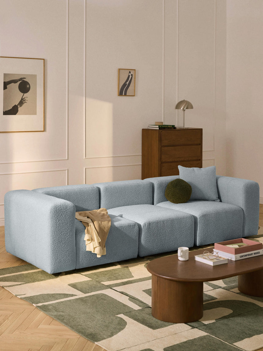 Deko Dörtlü Koltuk Açık Mavi Bukle