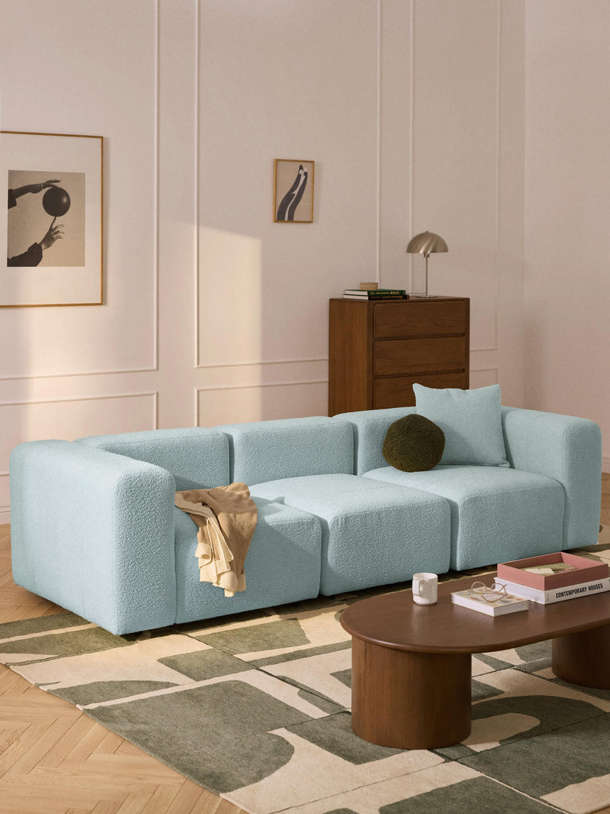 Deko Dörtlü Koltuk Açık Mavi Bukle