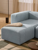 Deko Köşe Koltuk Açık Mavi Bukle