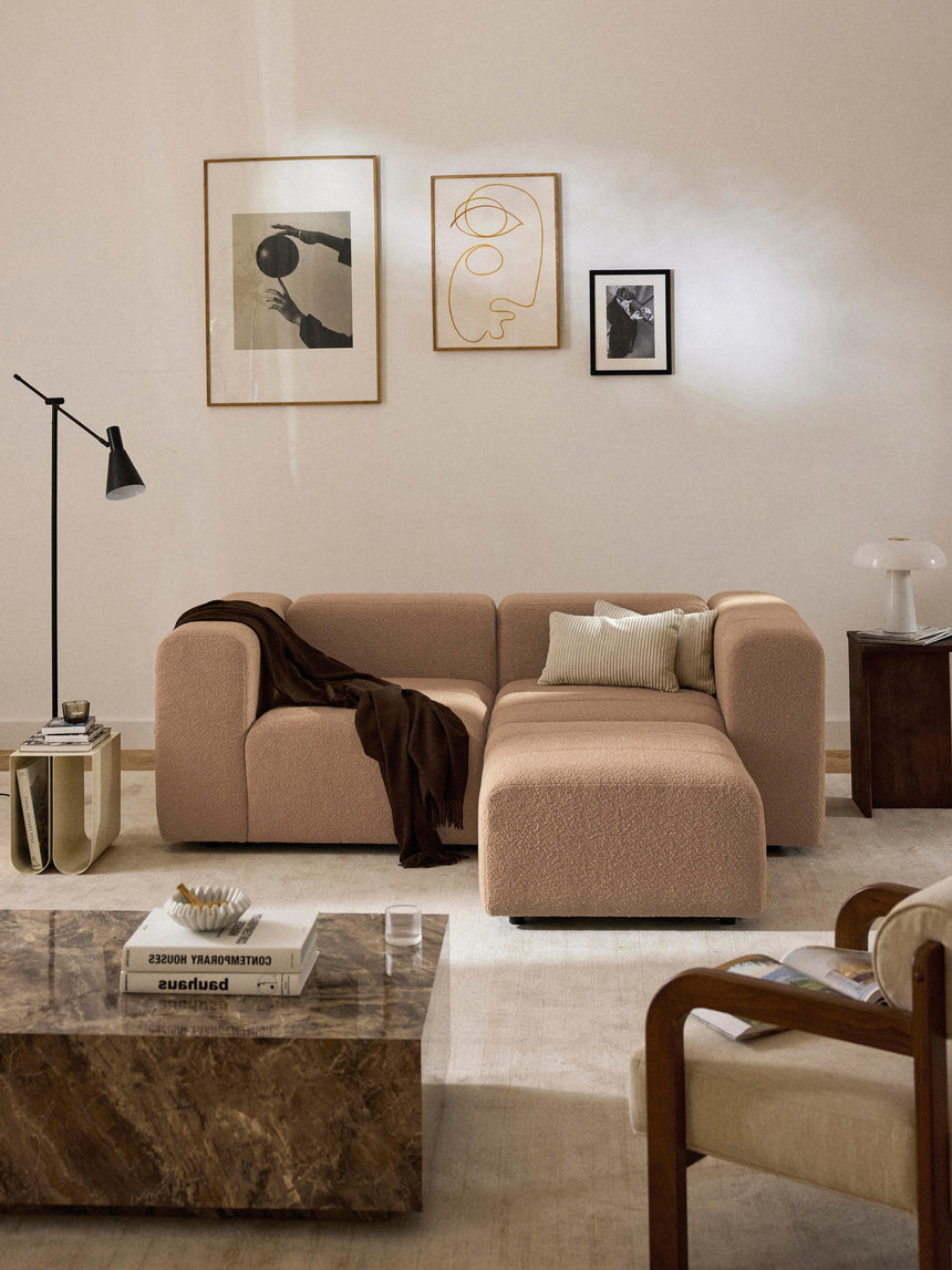 Deko Köşe Koltuk Bej Bukle