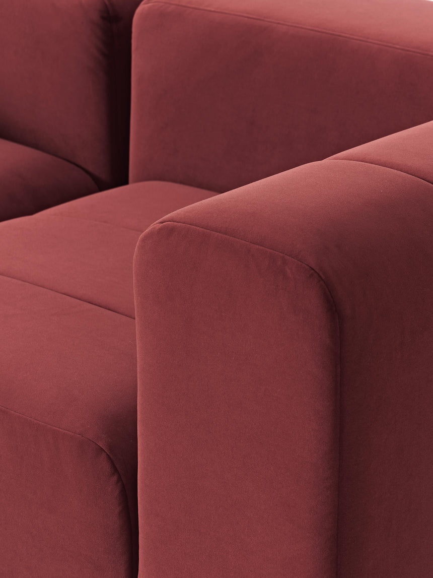 Deko Köşe Koltuk Şarap Kırmızısı