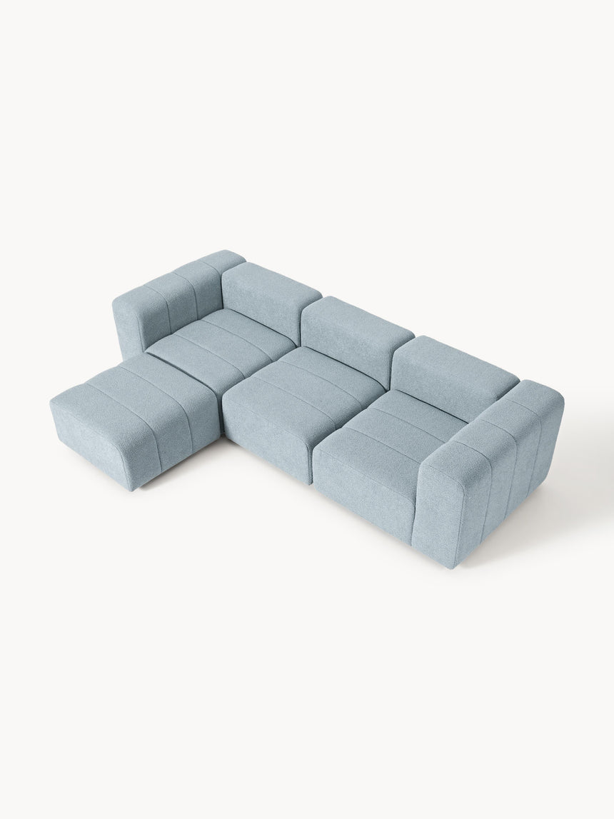 Deko Plus Köşe Koltuk Açık Mavi Bukle