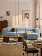 Deko Plus Köşe Koltuk Açık Mavi Bukle