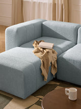 Deko Plus Köşe Koltuk Açık Mavi Bukle