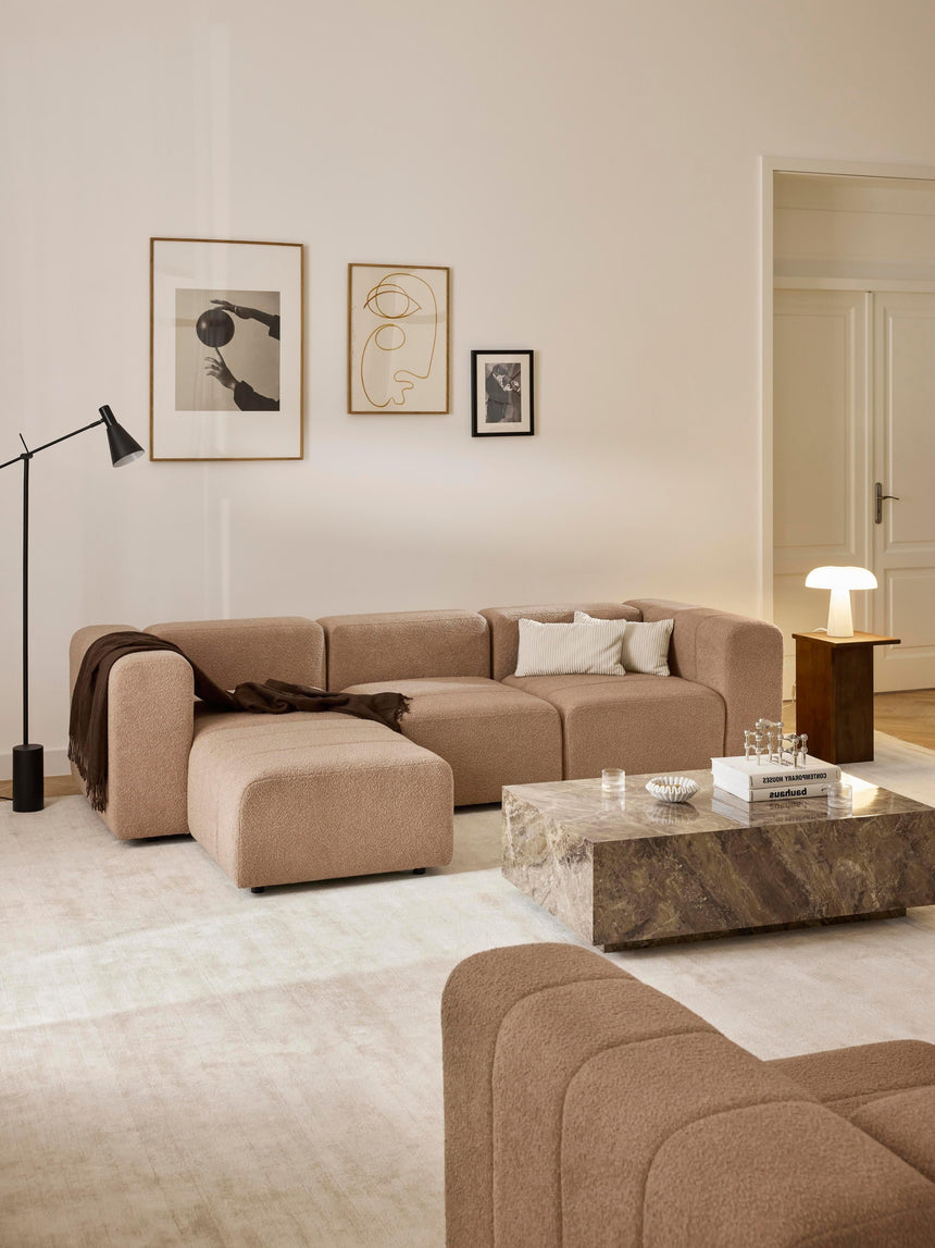 Deko Plus Köşe Koltuk Bej Bukle