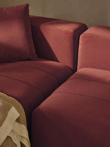 Deko Plus Köşe Koltuk Şarap Kırmızısı