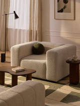 Deko Tekli Koltuk Açık Bej Bukle