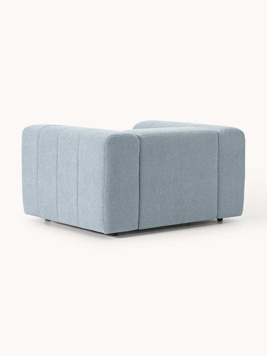 Deko Tekli Koltuk Açık Mavi Bukle