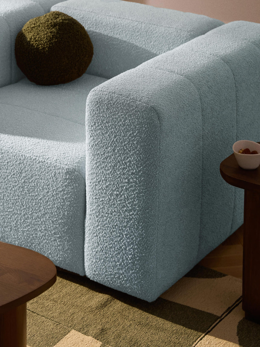 Deko Tekli Koltuk Açık Mavi Bukle