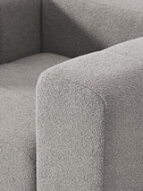 Deko Tekli Koltuk Gri Bukle