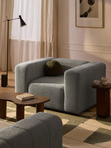 Deko Tekli Koltuk Gri Bukle