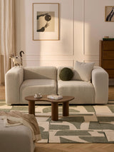 Deko Üçlü Koltuk Açık Bej Bukle