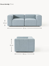 Deko Üçlü Koltuk Açık Mavi Bukle