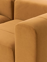 Deko Üçlü Koltuk Koyu Hardal