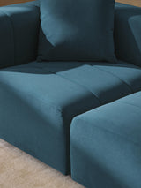 Deko Üçlü Koltuk Petrol Mavisi