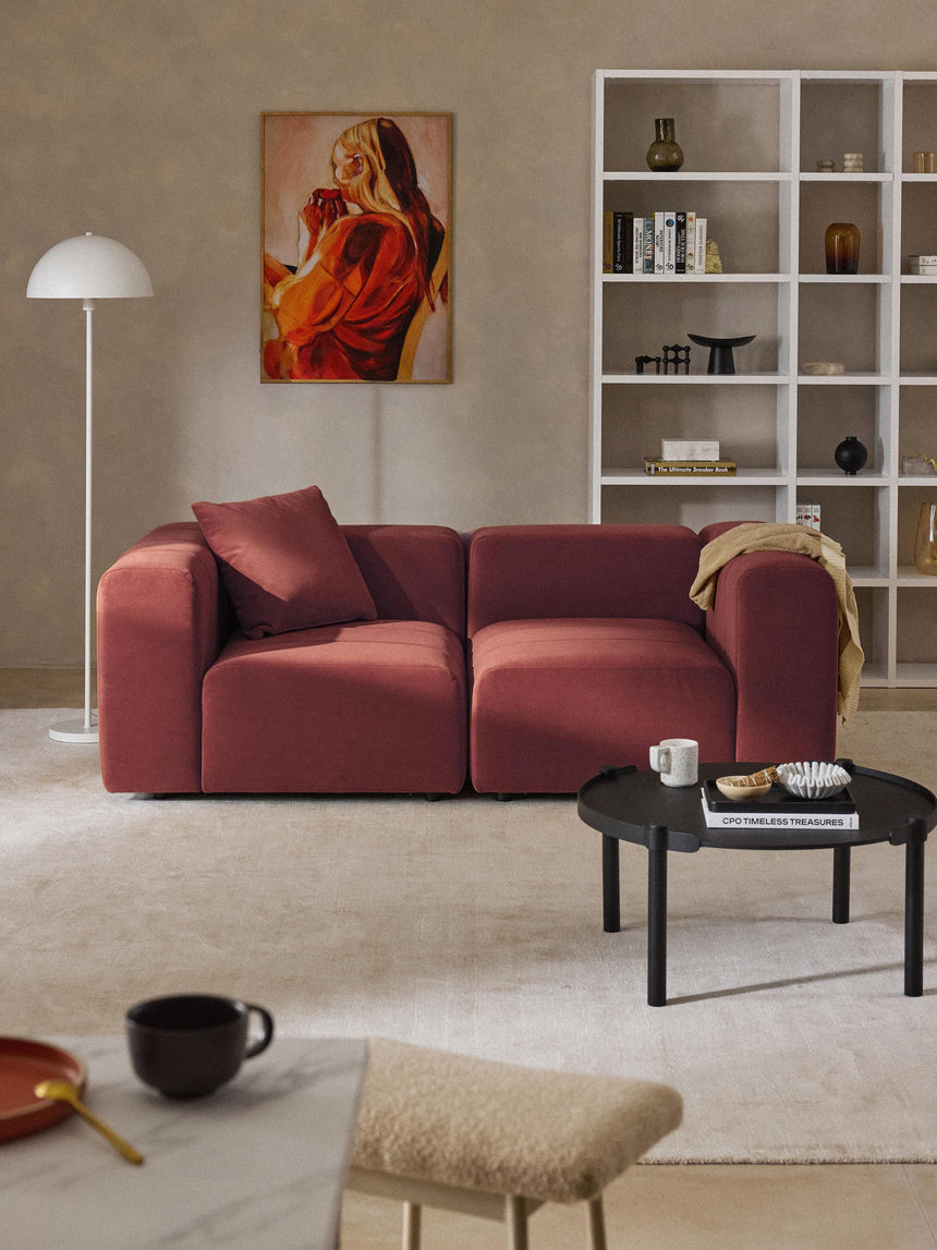 Deko Üçlü Koltuk Şarap Kırmızısı