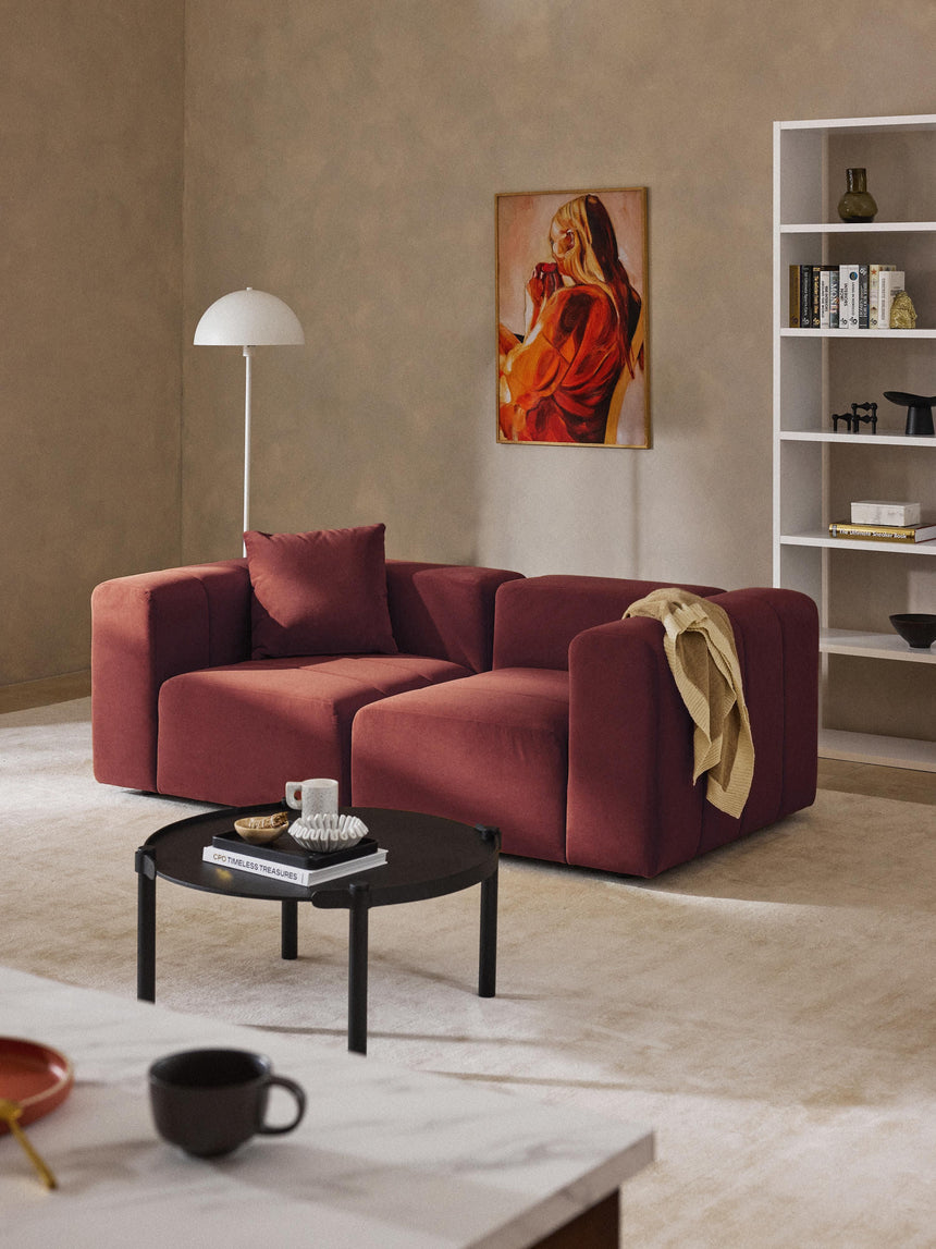 Deko Üçlü Koltuk Şarap Kırmızısı