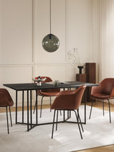 Elit Ahşap Yemek Masası Siyah